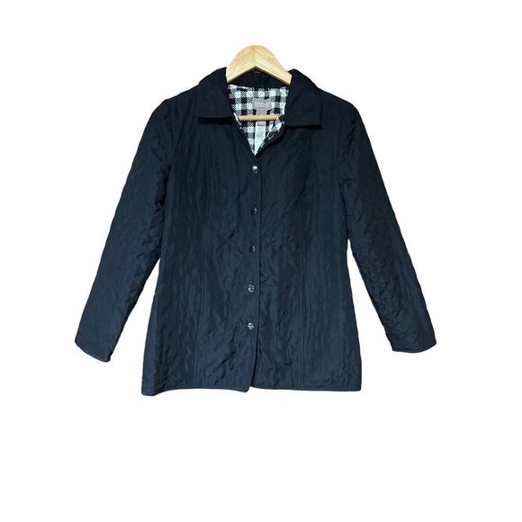 Chico’s NWT Women’s Quilted Snap Front Reversible Barn Jacket - Picture 1 of 10
